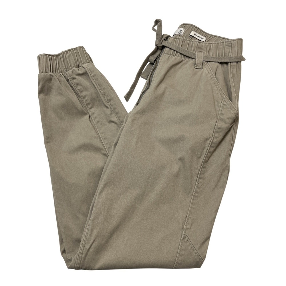 Hollister Pant Joggers Tan Size M Ultra High Rise Utility Tech Gorpcore Y2K 90s